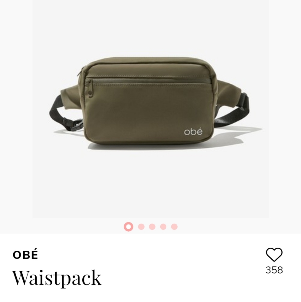 New in Bag  obe' Waist Pack Olive Green